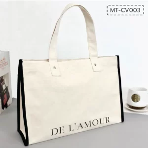 MT-CV003 กระเป๋าผ้า งานDe l'amour