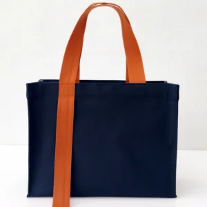 กระเป๋าผ้าเเคนวาส My Seoul สีส้ม-กรมท่า