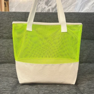 กระเป๋าผ้าเเคนวาส BS-020 สีเขียวนีออน