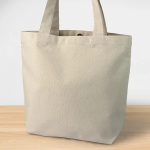 กระเป๋าผ้าเเคนวาส BS-001 สีดิบธรรมชาติ