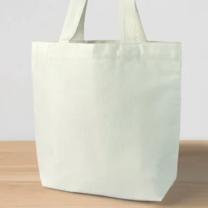 กระเป๋าผ้าเเคนวาส BS-001 สีขาวออฟไวท์